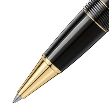 Rollerball Montblanc Meisterstück Revestida Ouro Legrand Preta