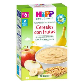 Papilla Cereales Integrales Con Frutas +6m Bio 250g Hipp