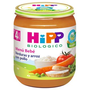 Hipp Potitos Verduras Con Arroz Y Pollo 190 Gr