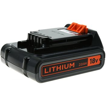 Batería Black & Decker 18v 2.0ah Para Todas Las Herramientas De Jardín De 18v Con Anclaje Tipo Carril (bl2018) Original, 18v, 2000mah/36,0wh, Li-ion, Recargable