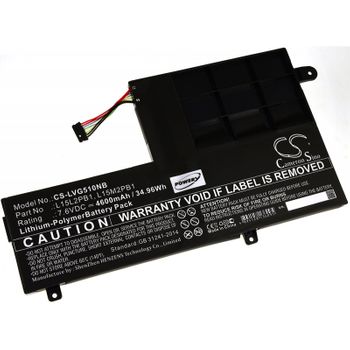 Batería Para Lenovo Modelo L15l2pb1, 7,6v, 4600mah/34,96wh, Li-polymer, Recargable
