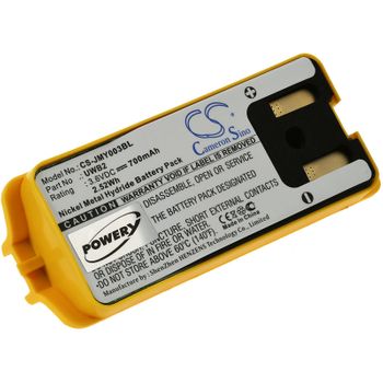 Batería Compatible Con Jay Modelo Udb2, 3,6v, 700mah/2,5wh, Nimh