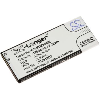 Batería Compatible Con Alcatel Modelo Tli019d7, 3,8v, 1900mah/7,2wh, Li-ion, Recargable