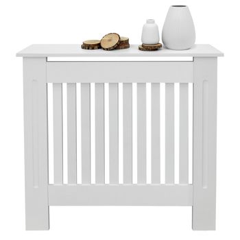 Cubre Radiador Moderno Con Estante De Mdf Homcom 78x19x82 Cm-blanco con  Ofertas en Carrefour