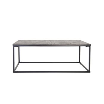 Mesa Auxiliar De Centro Moderna Rectangular 120x60cm Gris Womo-design