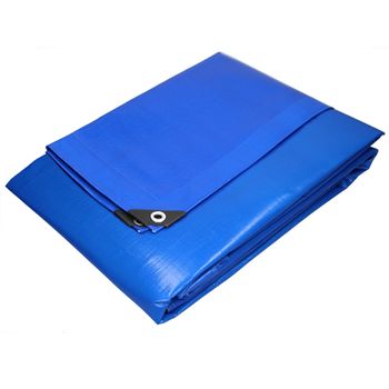 Lona De Protección Impermeable Con Ojales 8x10m 80m² Azul Ecd Germany