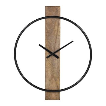 Reloj De Pared Oslo Redondo De Hierro Ø92cm Negro Womo-design