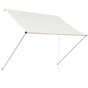 Toldo Retráctil De Operación Manual 350 X 120 Cm Beige Ml-design