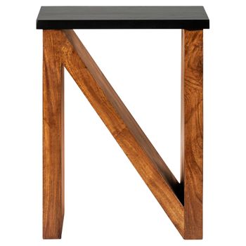 Mesa De Centro Neuss Madera Diseño 60 Cm Negro Womo-design