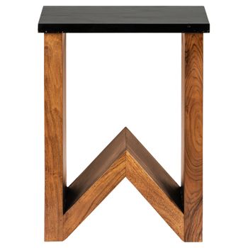 Mesa De Centro Warsaw Madera Diseño 60 Cm Marrón Womo-design