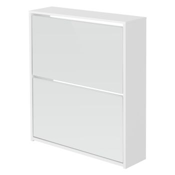 Zapatero Mueble Armario Cómoda Pasillo Salón Espejo Blanco