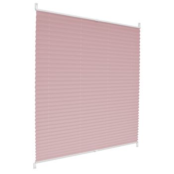 Cortina Plisada Para Ventanas 65x100 Cm Color Rosa Ecd Germany