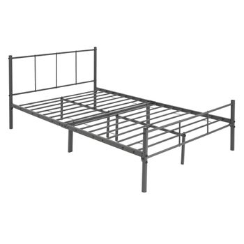 Cama De Estructura Metalica Sobre 120x200 Cm Ml-design