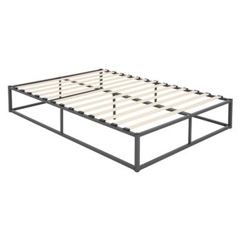 Cama De Estructura Metalica 140x200 Cm Ml-design