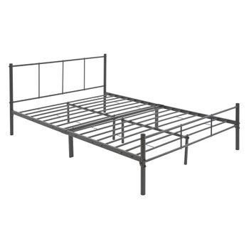 Cama De Estructura Metalica Sobre Marco De Acero 160x200 Cm Ml-design