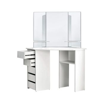 Tocador Moderno 110 X 141,5 X 54 Cm Blanco Ml-design