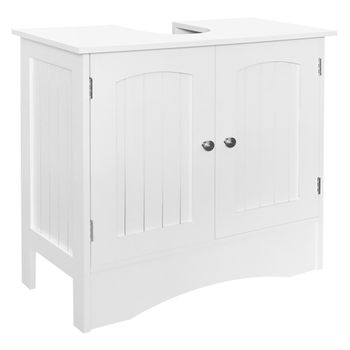 Armario Para Debajo Del Lavabo Con 2 Puertas 60x30x60cm Ml-design