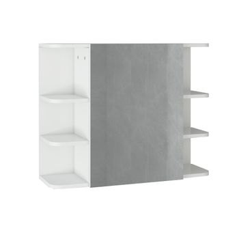 Armario Baño Con Espejo De Melamina Vidrio Kleankin 60x18x50cm-blanco con  Ofertas en Carrefour