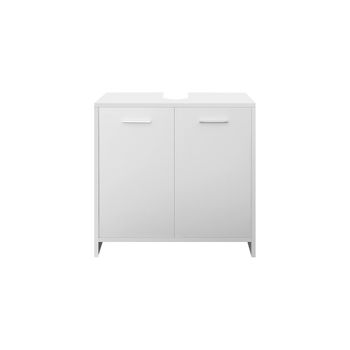 Armario Base De Baño Mueble De Suelo 58x60x33 Cm Blanco Ml-design