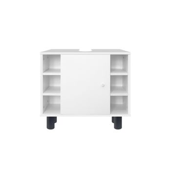 Armario Base De Lavabo 60x54x32 Cm Blanco Ml-design