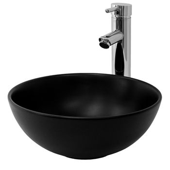 Lavabo Incl. Desagüe Con Rebosadero 43 Cm Cerámica Blanca Ml-design con  Ofertas en Carrefour