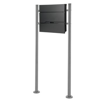 Buzón Para Paquetes Con Soporte 44x35x58 Cm Antracita/madera Acero  Galvanizado Ml-design con Ofertas en Carrefour