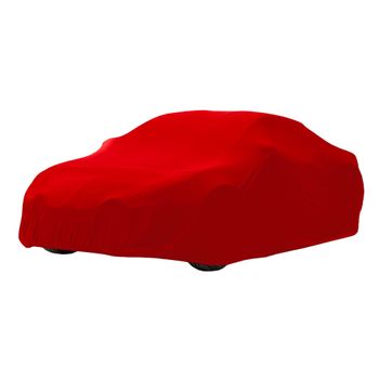 Funda Coche Interior 533x178x119cm Raso Stretch Rojo Ecd Germany