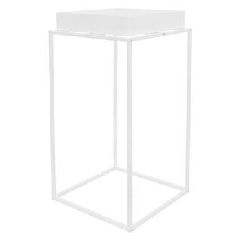 Soporte Para Plantas De Metal 88 X 45 X 45 Cm Blanco Ml-design