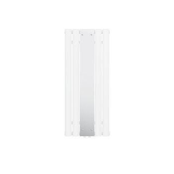 Radiador De Baño Plano Con Espejo 1200x450 Mm Blanco Ml-design