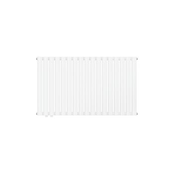 Radiador Doble Capa Tubo Ovalado De Baño Blanco 1020 X 600 Mm Conexión Izquierda