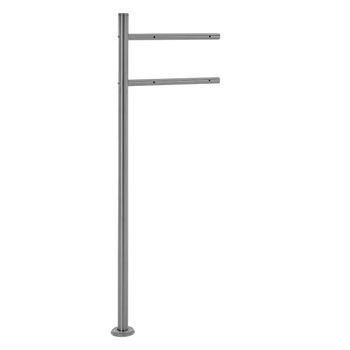 Buzón para paquetes con soporte 44x35x58 cm acero galvanizado