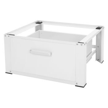 Base Lavadora Con Cajón 63x54 Cm Acero Blanco Ml-design