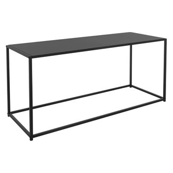 Mesa De Centro Sal�n 110x40x50,5cm Metal Negro Ml-design