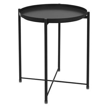 Mesa Redonda �45xal52 Cm Negro Ml-design