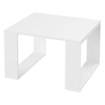 Mesa De Centro 65 X 65 X 40 Cm Blanca Ml-design