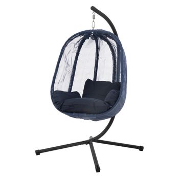 Silla Colgante Con Soporte Y Coj?n De Asiento Navy 117 Cm Ml-design