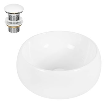 Lavabo De Baño Ø 400 X 350 Mm Blanco Ecd Germany