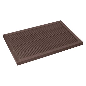 Plato De Ducha De Jardín Nürtingen Antideslizante Wpc 101 X 63 X 6 Cm Gris  Oscuro [en.casa] con Ofertas en Carrefour