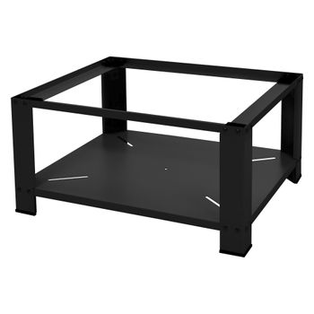 Base Para Lavadora Con Estante 63x54 Cm Acero Negro Ml-design