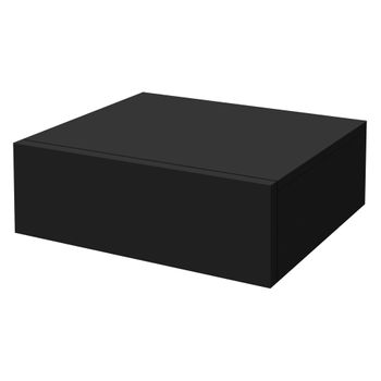 Mesilla De Noche Colgante 46x30x15 Cm Negro Mate Ml-design