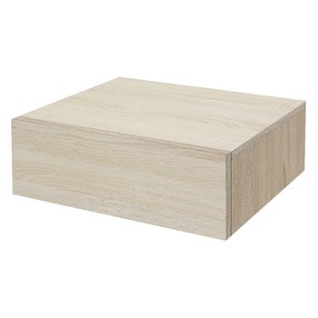 Mesilla De Noche Colgante 46x30x15 Cm Roble Sonoma De Mdf Ml-design