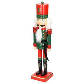 Figurilla Cascanueces 25 Cm Sombrero Rojo Y Espada Ecd Germany