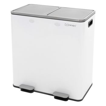 ⇒ Cubo de reciclaje iris 3 compartimentos 45 litros ▷ Precio