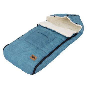 Baby Footmuff , Polyester, 94 X 48 X 10 Cm, Jeans Blue Joyz