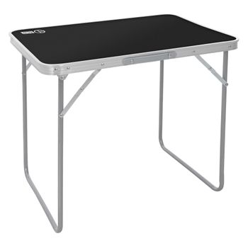 Mesa De Camping Plegable 70x50x60 Cm Alumino Negro Y Hdpe Ecd Germany