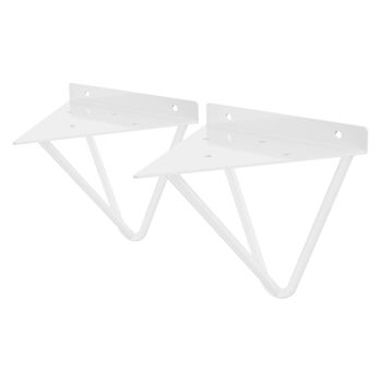 Juego De Soportes De Estantería 180x180 Mm Aluminio Plateado Ml-design con  Ofertas en Carrefour