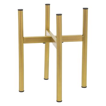 Juego De 2 Soportes Para Macetas Dorado ? 21-30 Cm Ml-design