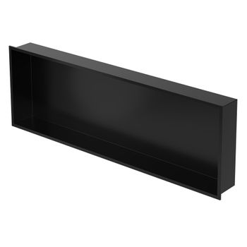 Nicho De Ducha 90x30 Cm Acero Inoxidable Negro Luxebath