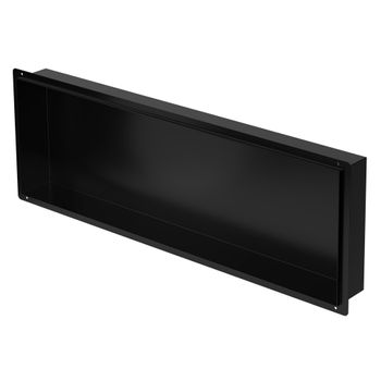 Nicho De Ducha 90x30x10cm Acero Inoxidable Negro Luxebath