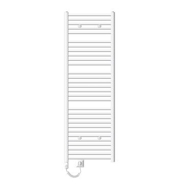 Radiador De Baño Eléctrico Con Barra 900w 600x1800 Mm Blanco